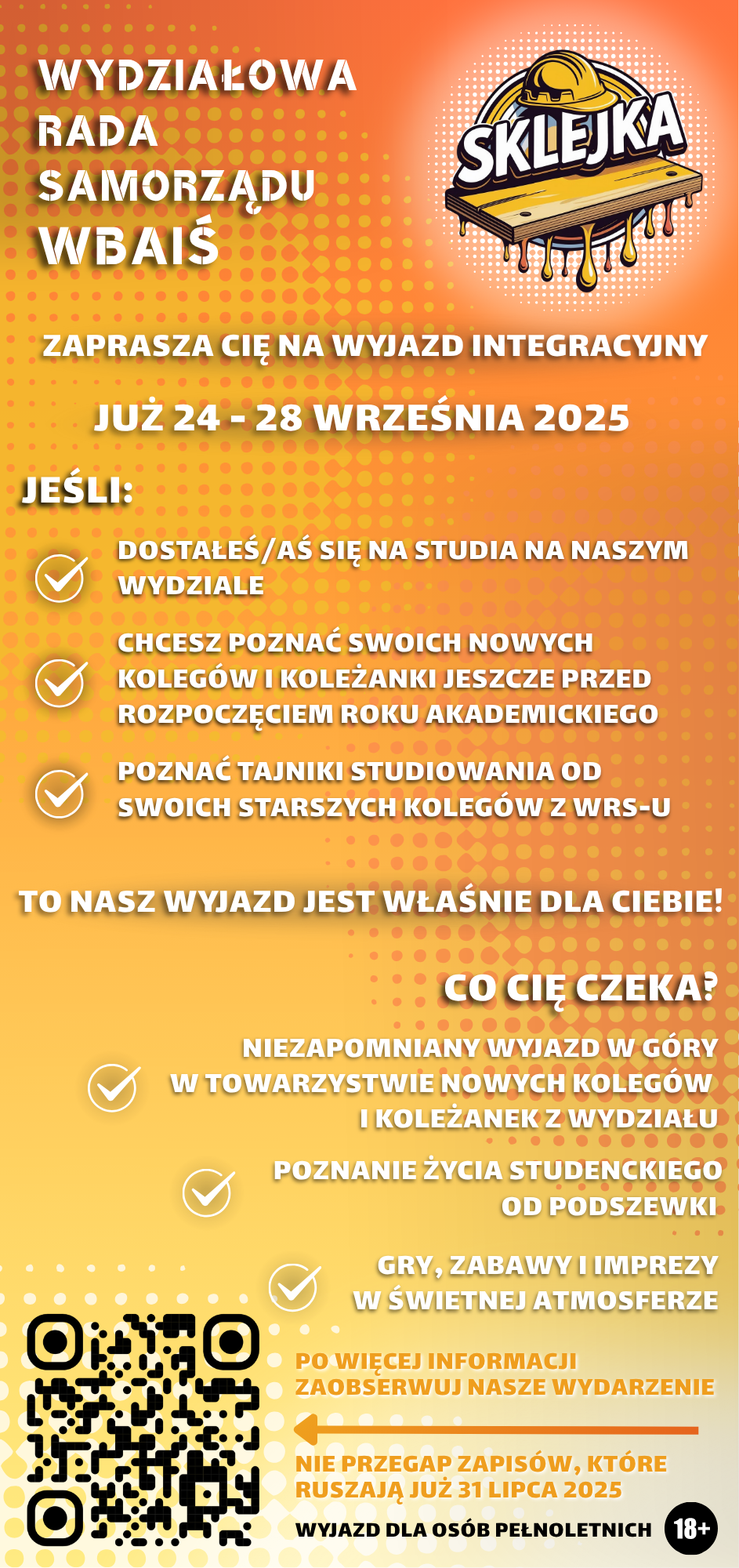 Ulotka wyjazdu integracyjnego