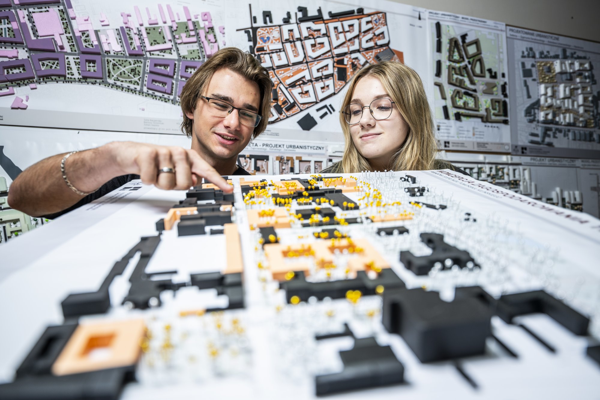 Studenci kierunku planowanie przestrzenne