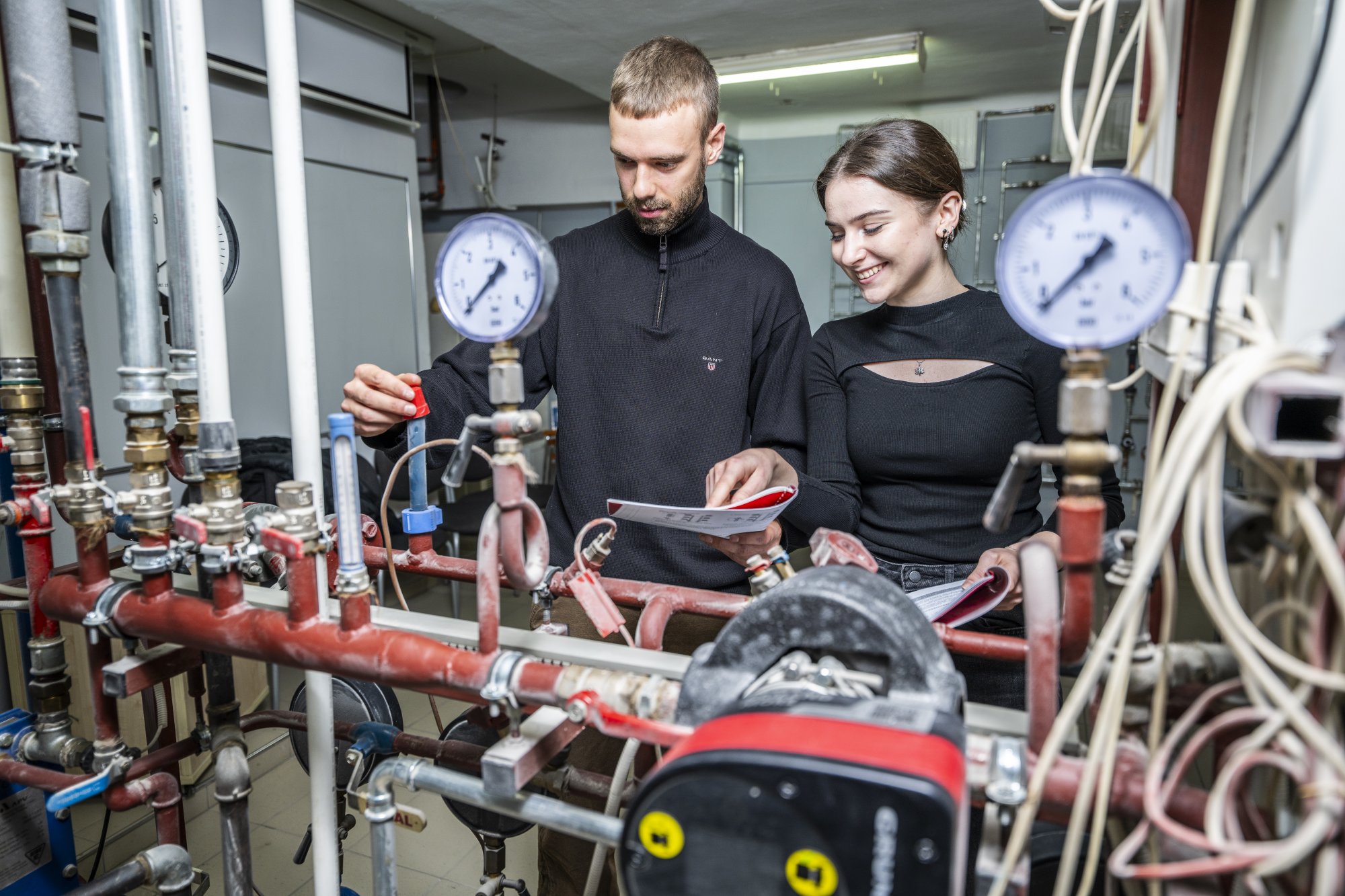 Studenci kierunku inżynieria środowiska w budownictwie