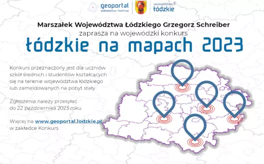 łódzkie na mapie 2023