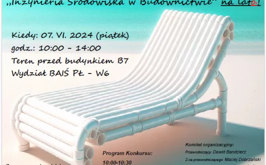 Plakat wydarzenia Dzień Inżynierii Środowiska
