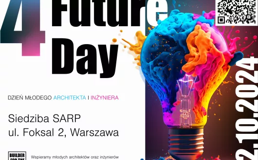 plakat promujący 4FutureDay z datą i miejscem wydarzenia