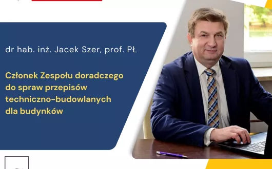 Zdjęcie prof. Jacka Szera z informacją do jakiego zespołu został powołany