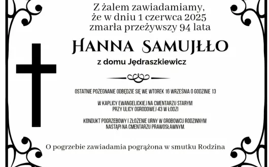 Nekrolog Hanny Samujłło