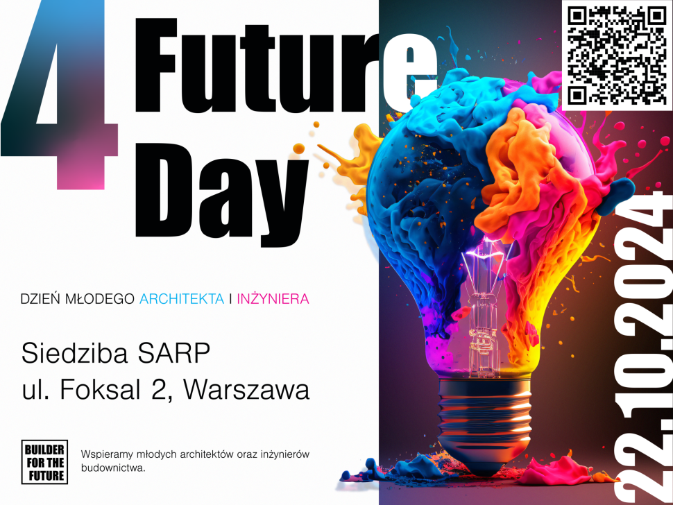 plakat promujący 4FutureDay z datą i miejscem wydarzenia