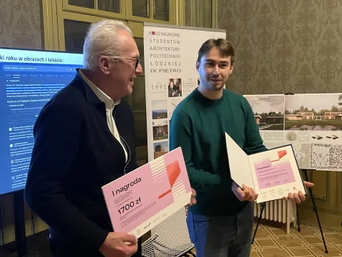 Bartosz Kuśmierczyk z arch. Andrzejem Owczarkiem