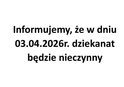 Informacja dla studentów