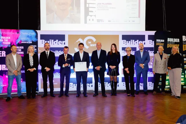 Jan Pilarski z Certyfikatem Builder Future Talents Generation