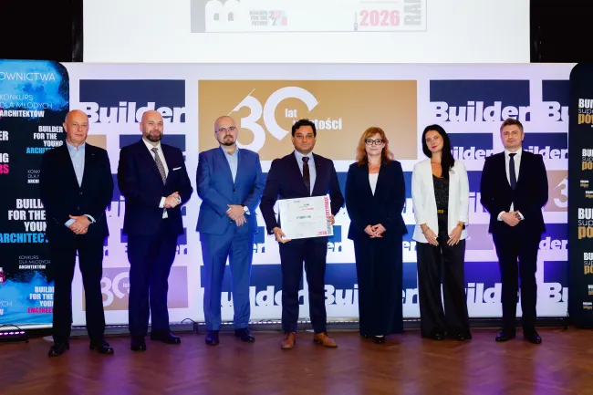 dr hab. inż. Łukasz Domagalski z Certyfikatem Builder Ranking Education for the Future Top 2026